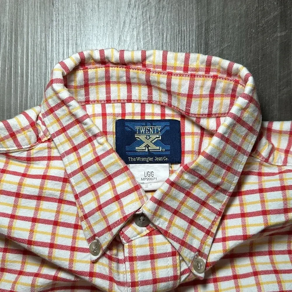 Wrangler Twenty X Long Sleeve Button Down - Large